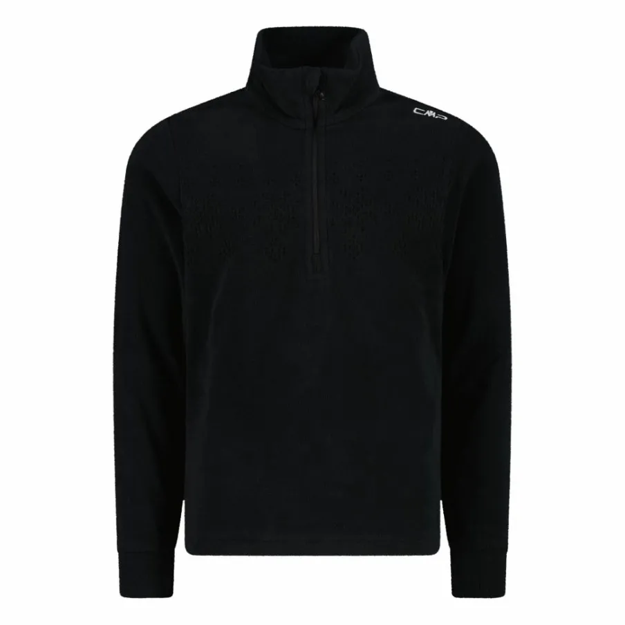 CMP Pile E Felpe^Pile mezza zip arctic fleece da bambina con fiocco di neve