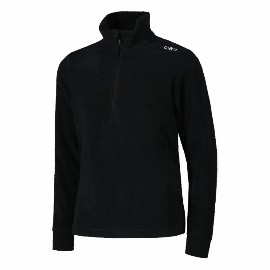 CMP Pile E Felpe^Pile mezza zip arctic fleece da bambina con fiocco di neve