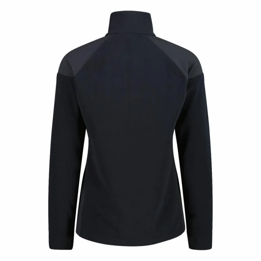 Donna CMP Pile^Pile mezza zip arctic fleece da donna con dettaglio stampato frontale