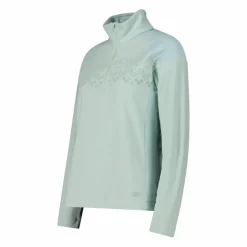 Donna CMP Pile^Pile mezza zip arctic fleece da donna con dettaglio stampato frontale