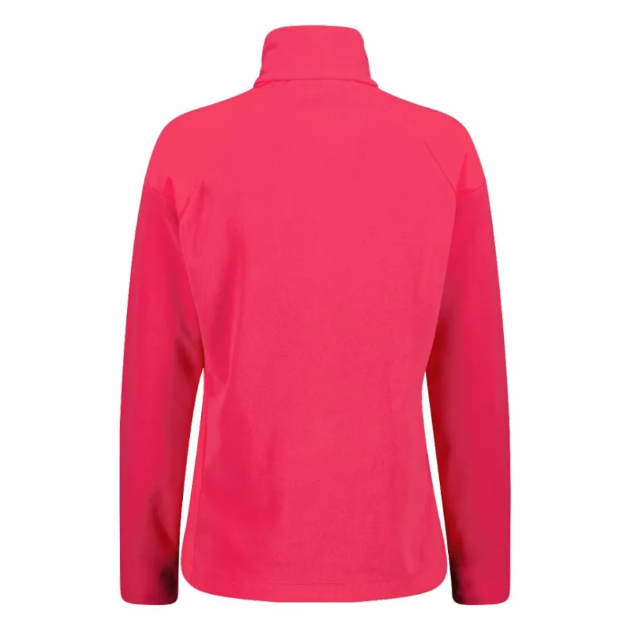 Donna CMP Pile^Pile mezza zip arctic fleece da donna con dettaglio stampato frontale