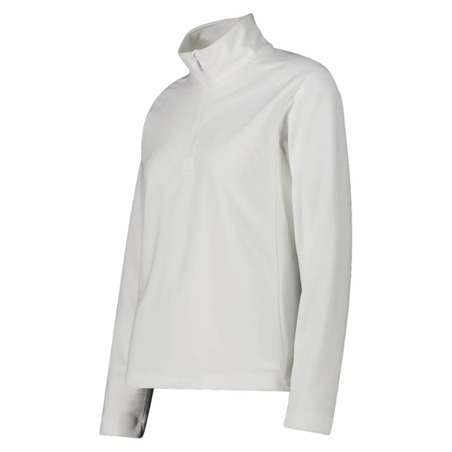 Donna CMP Pile^Pile mezza zip arctic fleece da donna con dettaglio stampato frontale