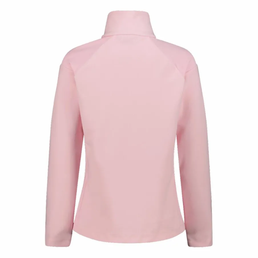 Donna CMP Pile^Pile mezza zip arctic fleece da donna con dettaglio stampato frontale