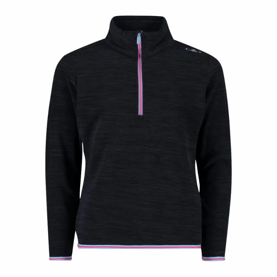 CMP Pile E Felpe^Pile mezza zip bambina mèlange