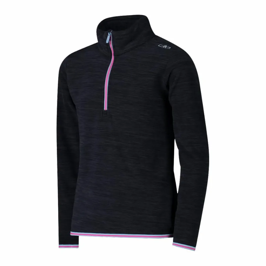 CMP Pile E Felpe^Pile mezza zip bambina mèlange