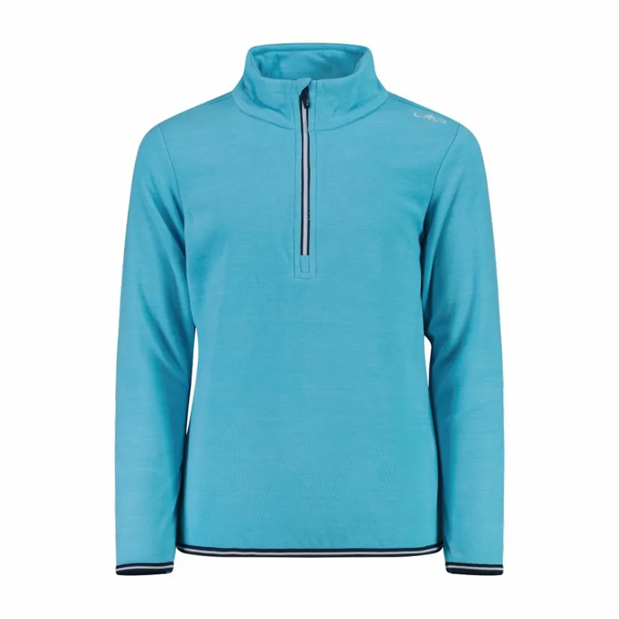 CMP Pile E Felpe^Pile mezza zip bambina mèlange