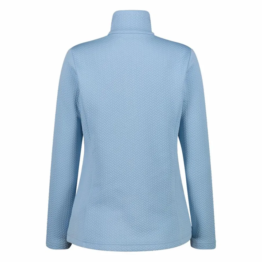 Donna CMP Pile^Pile mezza zip elasticizzato da donna con stampa jacquard