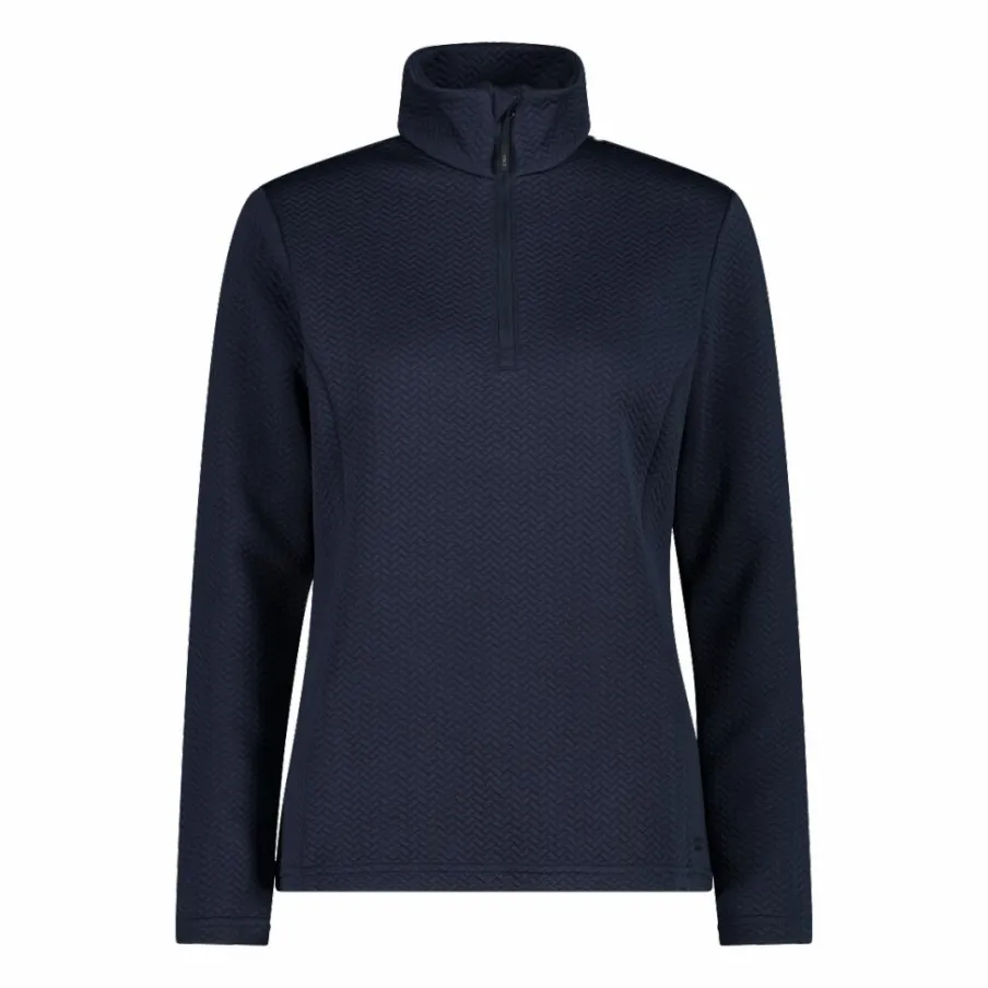 Donna CMP Pile^Pile mezza zip elasticizzato da donna con stampa jacquard