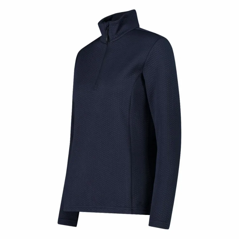 Donna CMP Pile^Pile mezza zip elasticizzato da donna con stampa jacquard