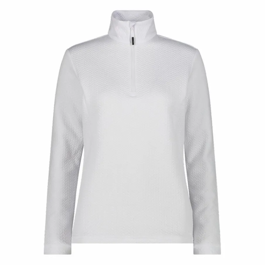 Donna CMP Pile^Pile mezza zip elasticizzato da donna con stampa jacquard