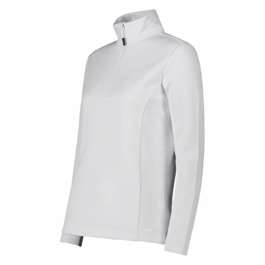 Donna CMP Pile^Pile mezza zip elasticizzato da donna con stampa jacquard