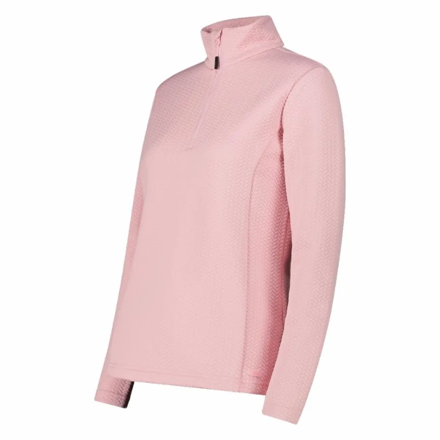 Donna CMP Pile^Pile mezza zip elasticizzato da donna con stampa jacquard