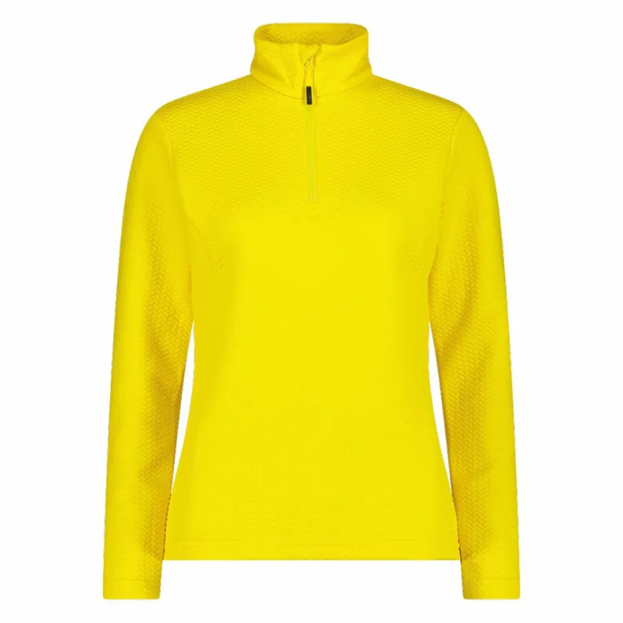 Donna CMP Pile^Pile mezza zip elasticizzato da donna con stampa jacquard