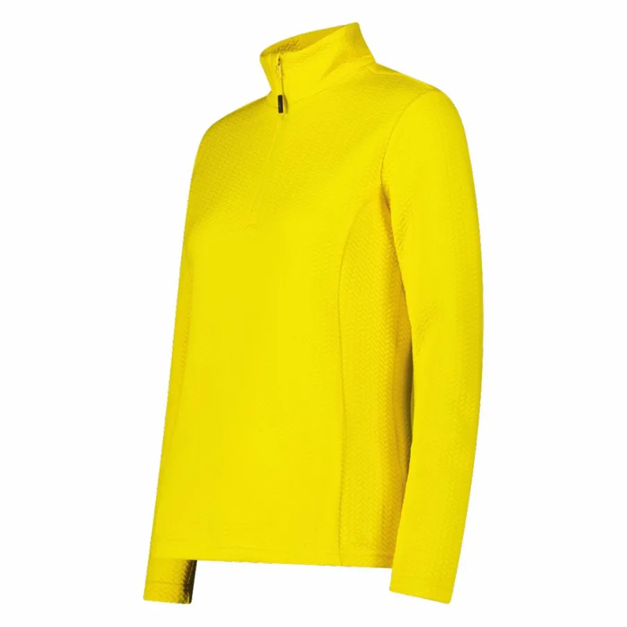 Donna CMP Pile^Pile mezza zip elasticizzato da donna con stampa jacquard