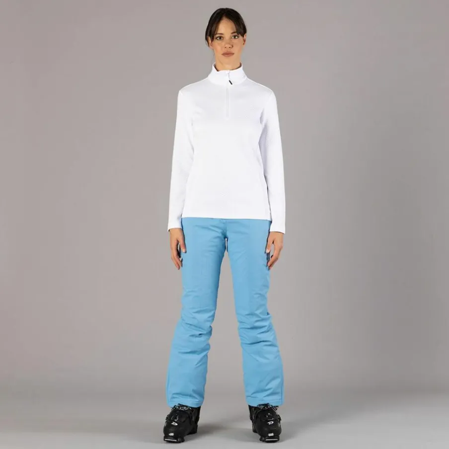 Donna CMP Pile^Pile mezza zip elasticizzato da donna con stampa jacquard