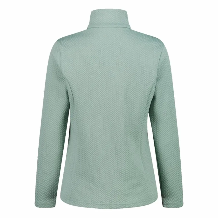 Donna CMP Pile^Pile mezza zip elasticizzato da donna con stampa jacquard