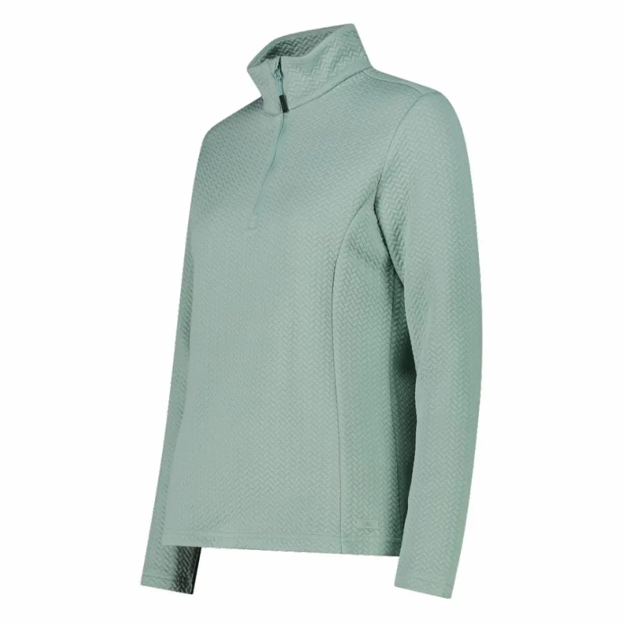 Donna CMP Pile^Pile mezza zip elasticizzato da donna con stampa jacquard