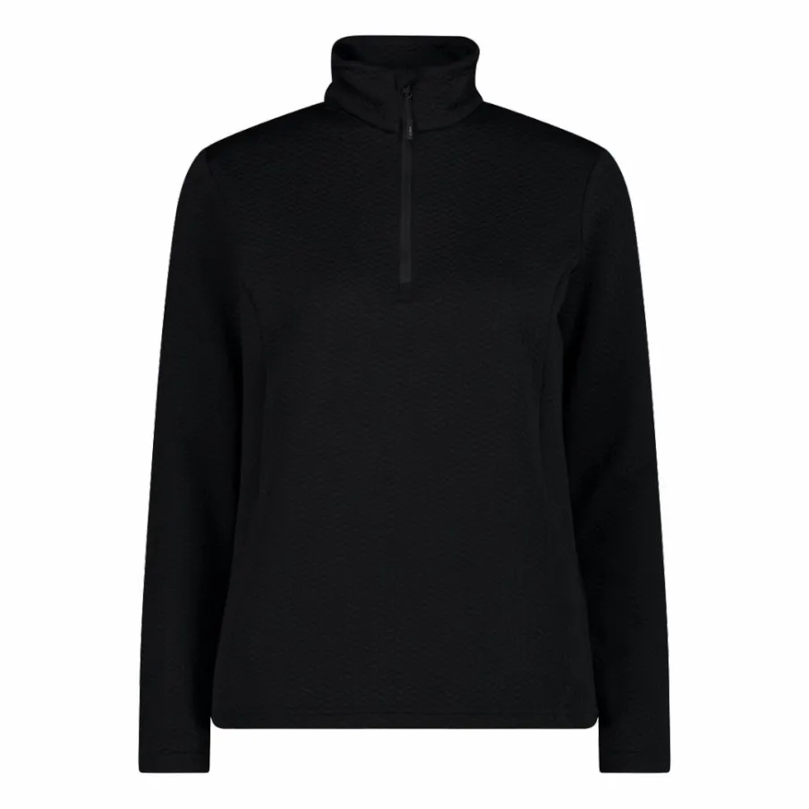 Donna CMP Pile^Pile mezza zip elasticizzato da donna con stampa jacquard