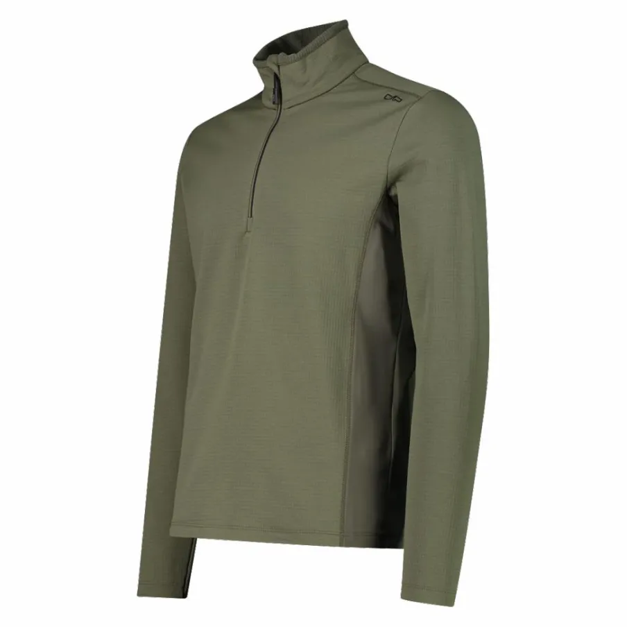 Uomo CMP Pile^Pile mezza zip Grid Tech da uomo