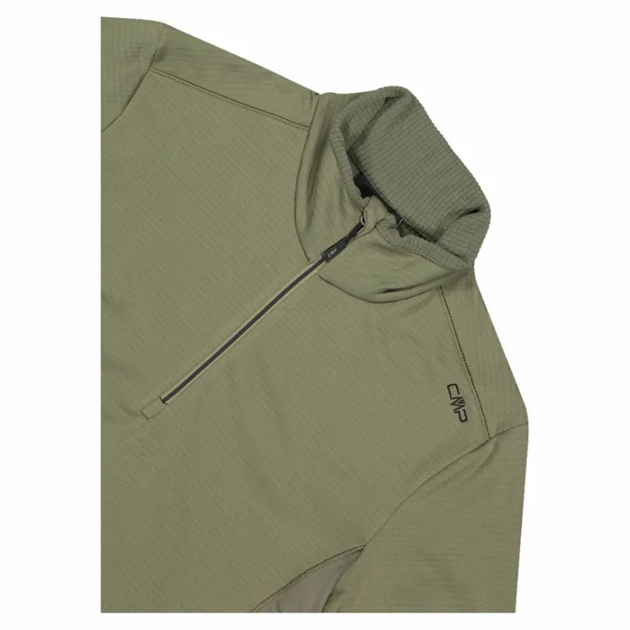 Uomo CMP Pile^Pile mezza zip Grid Tech da uomo