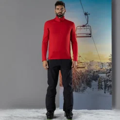 Uomo CMP Pile^Pile mezza zip Softech da uomo tinta unita