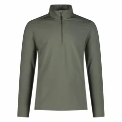 Uomo CMP Pile^Pile mezza zip Softech da uomo tinta unita