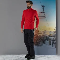 Uomo CMP Pile^Pile mezza zip Softech da uomo tinta unita