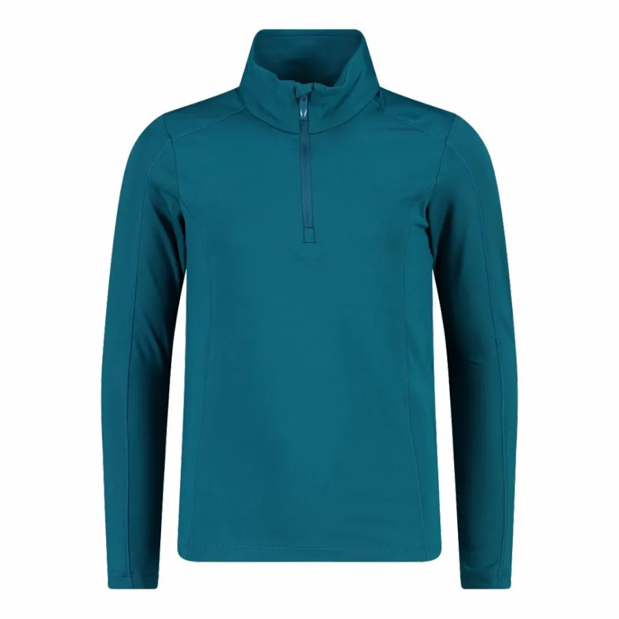 CMP Pile E Felpe^Pile mezza zip Softech da bambina tinta unita