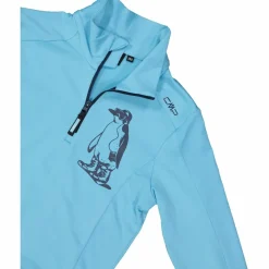 CMP Pile E Felpe^Pile mezza zip Softech da bambina stampato