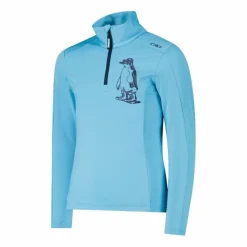CMP Pile E Felpe^Pile mezza zip Softech da bambina stampato
