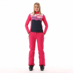 Donna CMP Pile^Pile mezza zip Softech da donna stampato