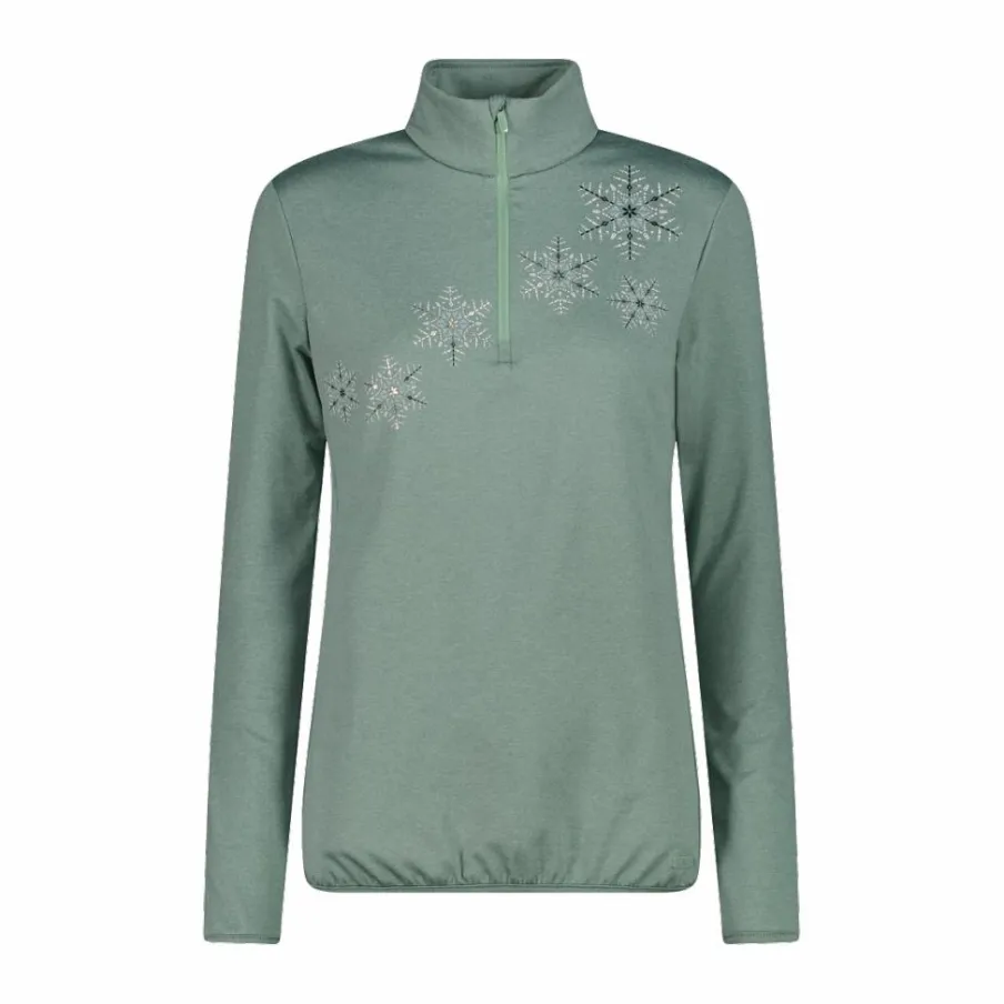 Donna CMP Pile^Pile mezza zip Softech melange da donna