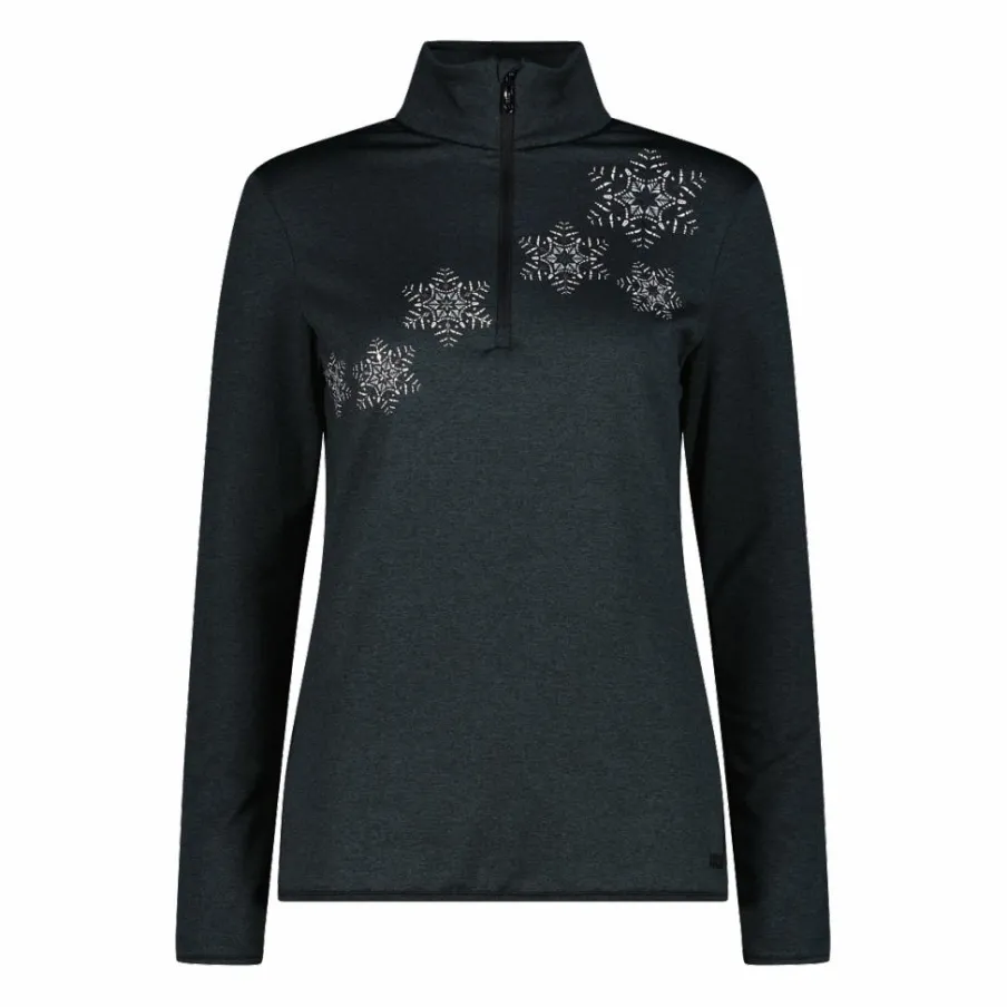 Donna CMP Pile^Pile mezza zip Softech melange da donna