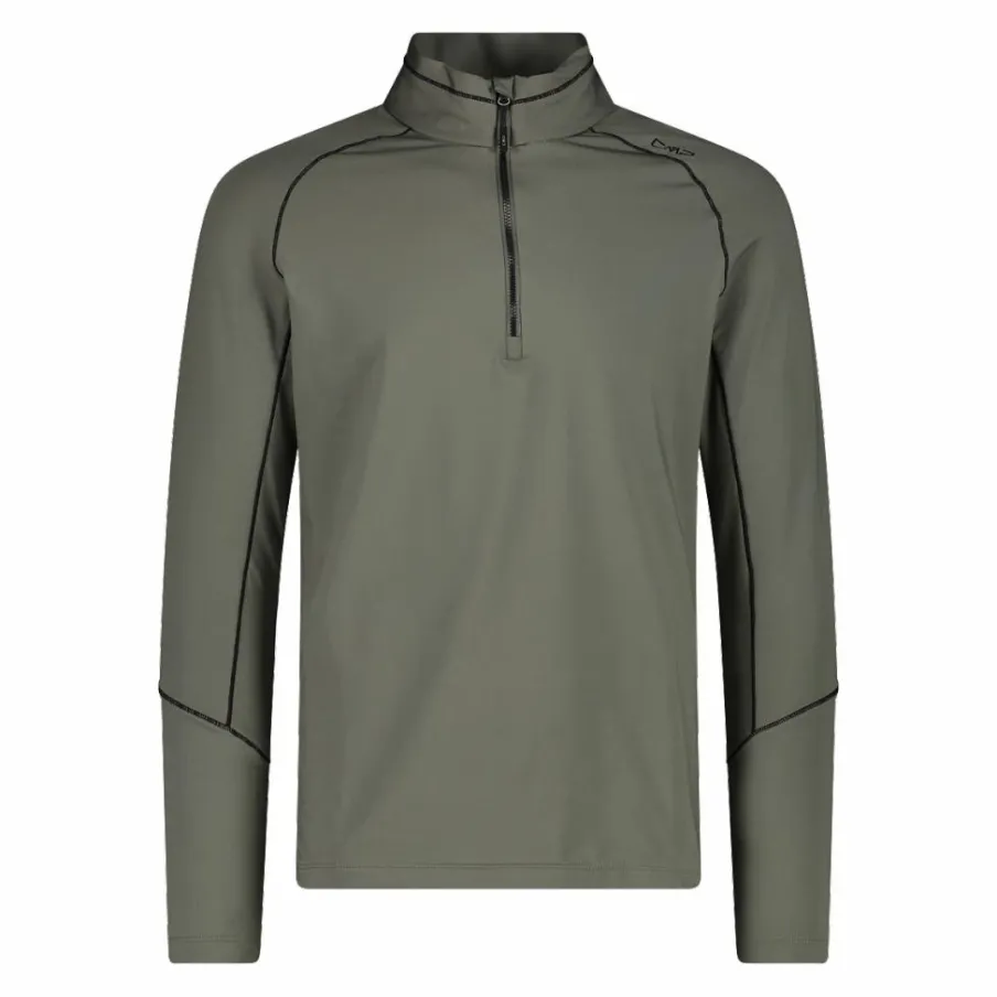 Uomo CMP Pile^Pile mezza zip Softech uomo con cuciture a vista