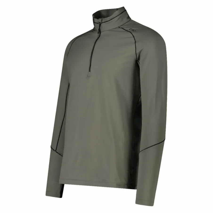 Uomo CMP Pile^Pile mezza zip Softech uomo con cuciture a vista