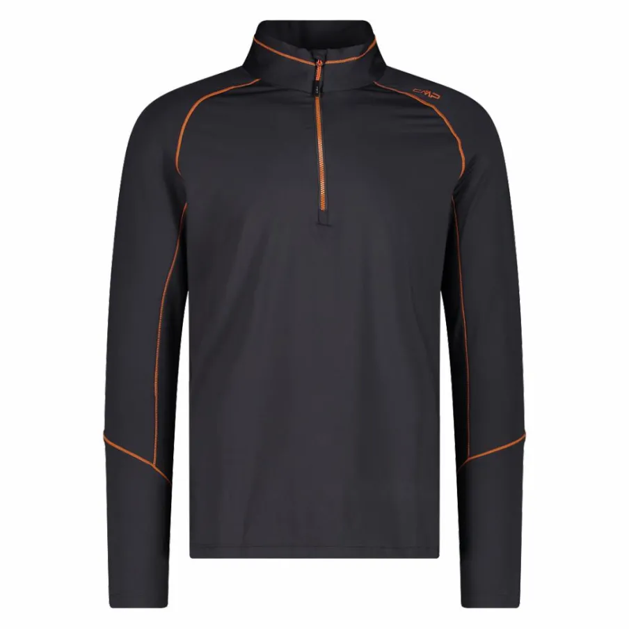 Uomo CMP Pile^Pile mezza zip Softech uomo con cuciture a vista