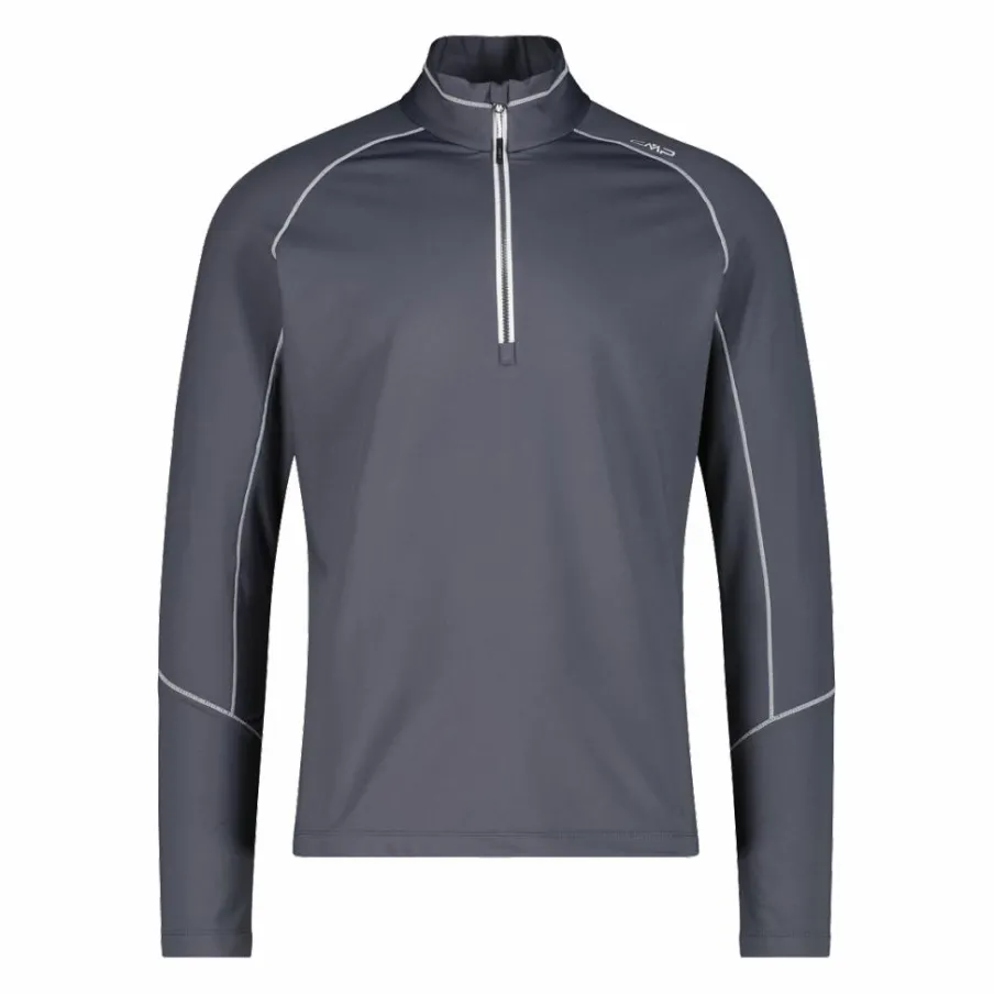 Uomo CMP Pile^Pile mezza zip Softech uomo con cuciture a vista