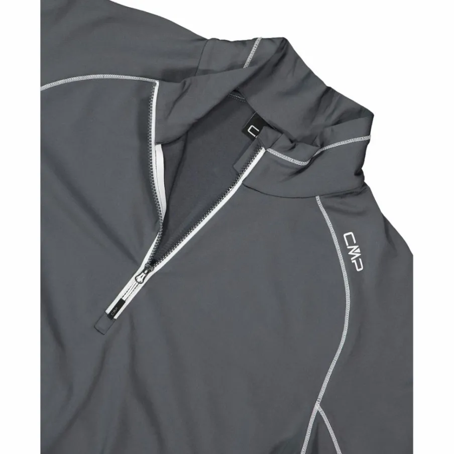 Uomo CMP Pile^Pile mezza zip Softech uomo con cuciture a vista