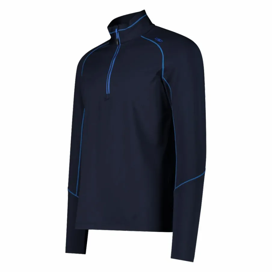 Uomo CMP Pile^Pile mezza zip Softech uomo con cuciture a vista