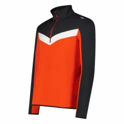 Uomo CMP Pile^Pile mezza zip Stretch Performance da uomo in block color