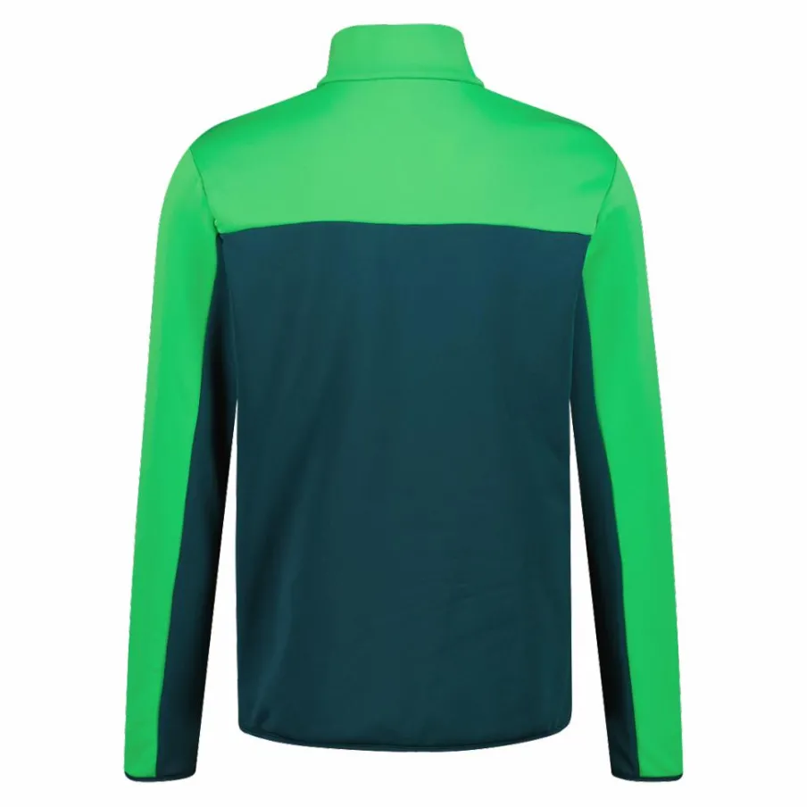 Uomo CMP Pile^Pile mezza zip Stretch Performance da uomo in block color