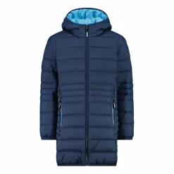 CMP Giacche E Piumini^Piumino lungo da bambina con cappuccio taffeta