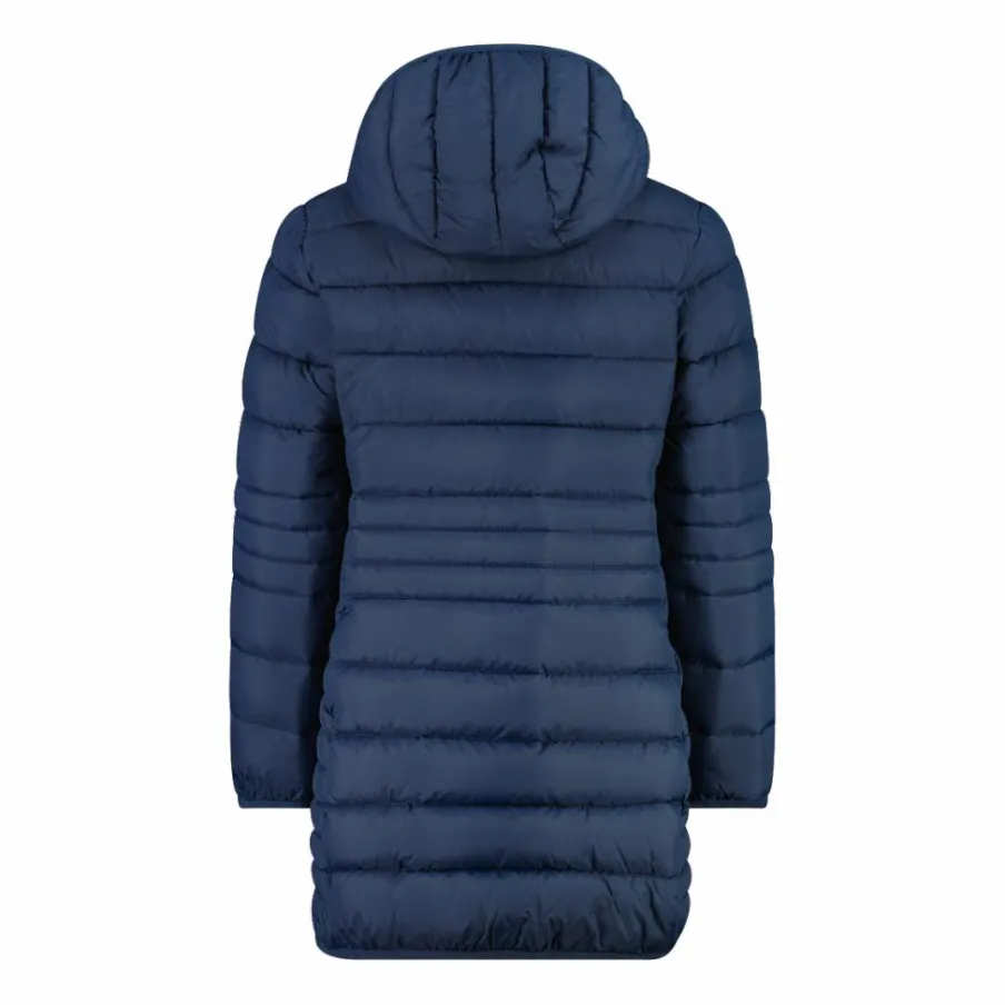 CMP Giacche E Piumini^Piumino lungo da bambina con cappuccio taffeta