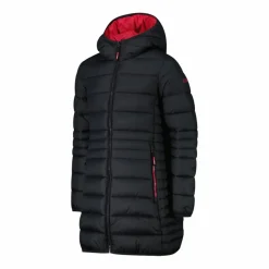 CMP Giacche E Piumini^Piumino lungo da bambina con cappuccio taffeta