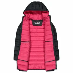CMP Giacche E Piumini^Piumino lungo da bambina con cappuccio taffeta
