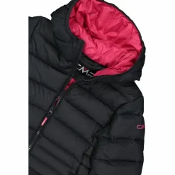 CMP Giacche E Piumini^Piumino lungo da bambina con cappuccio taffeta