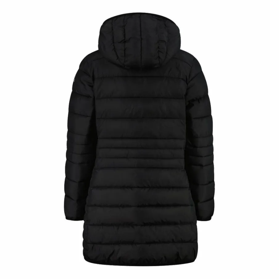 CMP Giacche E Piumini^Piumino lungo da bambina con cappuccio taffeta