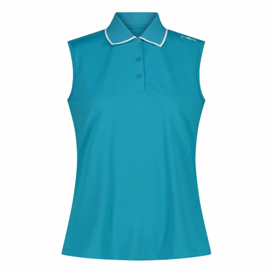 Donna CMP Polo E T-Shirt^Polo senza maniche donna in stretch piquet