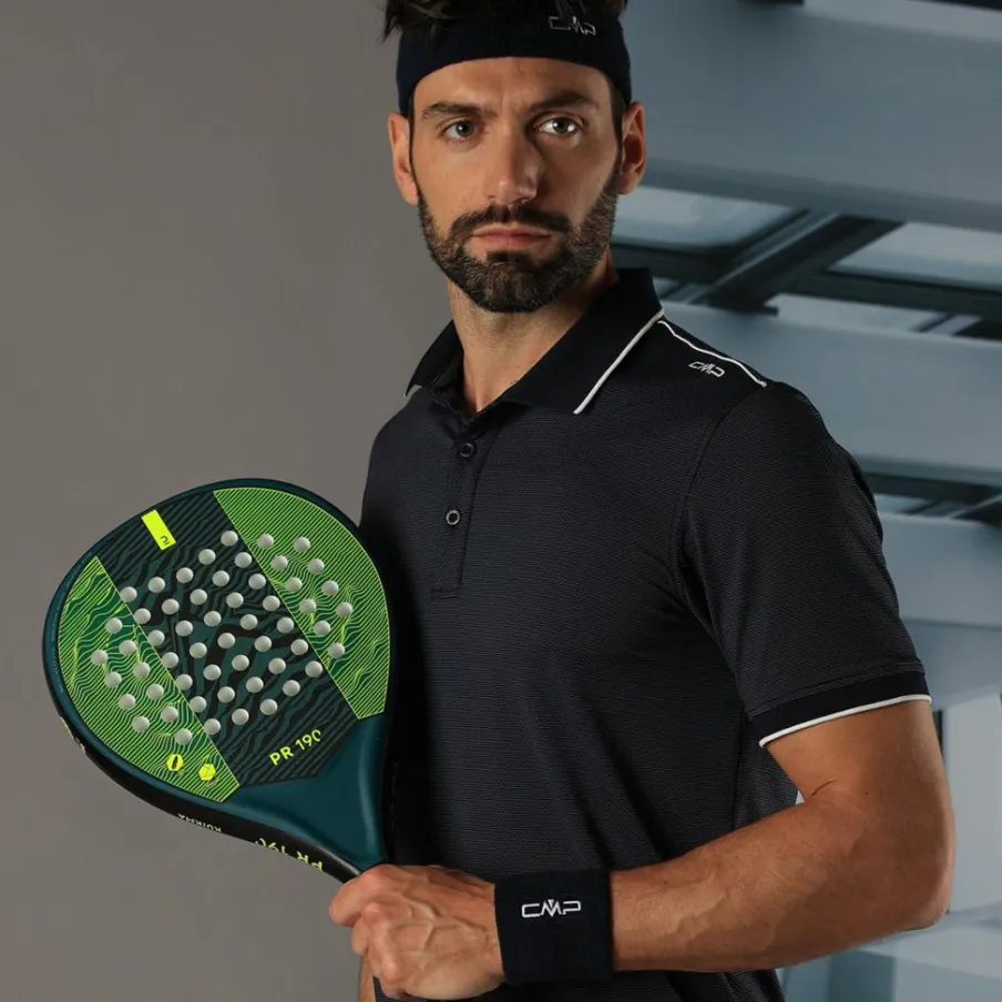 Uomo CMP Polo E T-Shirt^Polo uomo in stretch polyester e modal