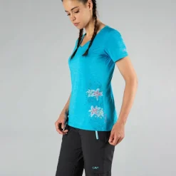 Donna CMP Polo E T-Shirt^T-shirt collo largo in light jersey da donna